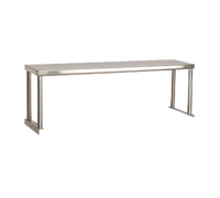 47-1/8 Inch Wide Single-Tier Stainless Steel Food Table Overshelf for 3-Well Hot and Cold Units