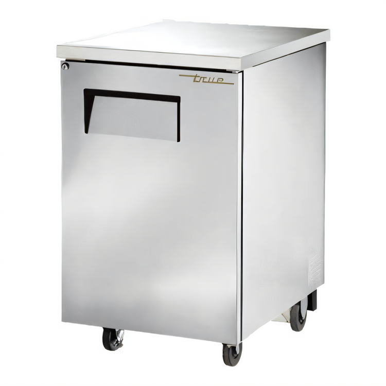 Product image #1 for True One-Section Solid Swing Door Back Bar Cooler, Stainless Steel, R290 Refrigeration, 30 6-Packs / 1 Half-Barrel Capacity