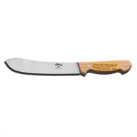 Dexter Russell Traditional 8-Inch High-Carbon Steel Butcher Knife with Beech Wood Handle
