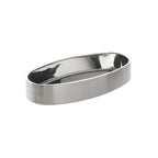 Thumbnail image #1 for American Metalcraft DWBV16 128 oz. Satin Double-Wall Oval Metal Serving Bowl Case of 6