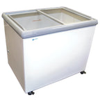 Thumbnail image #1 for Excellence Commercial Products SPOT-6HCD Dual-Temperature Open Chest Refrigerator/Freezer, 11.5 Cu. Ft., Sliding Glass Doors, White