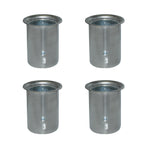 Thumbnail image #1 for BK Resources BK-SSLSF-4 Leg Socket, Mini Gusset with Flare, for 1-5/8" Tubing, Stainless Steel, NSF