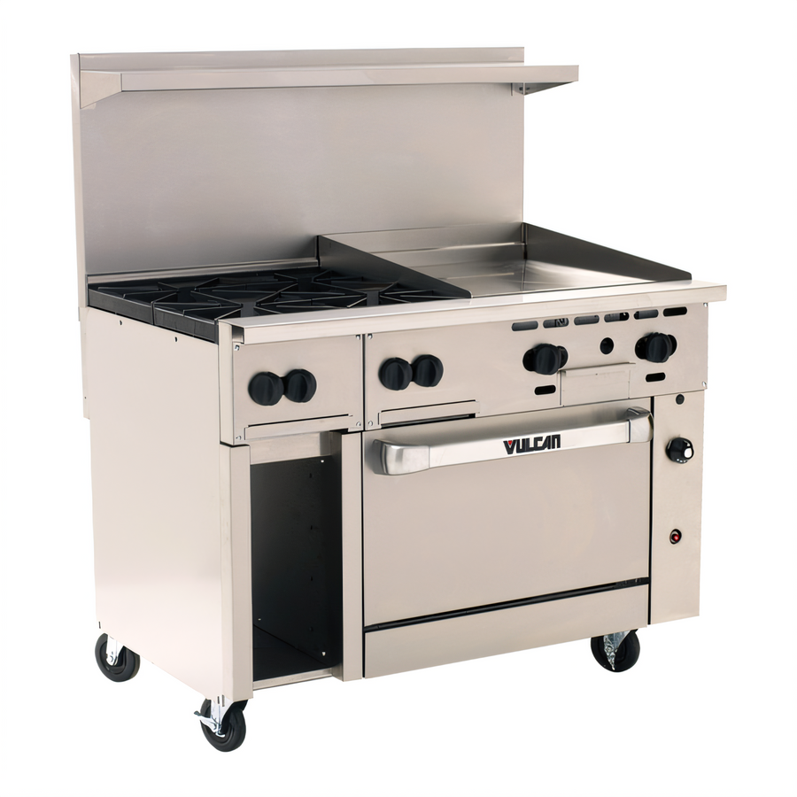 Product image #1 for Vulcan Endurance 48-Inch Gas Restaurant Range with 8 Open Burners and Standard Oven