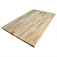 BK Resources Hard Maple Flat Top Replacement Work Table Top, 96