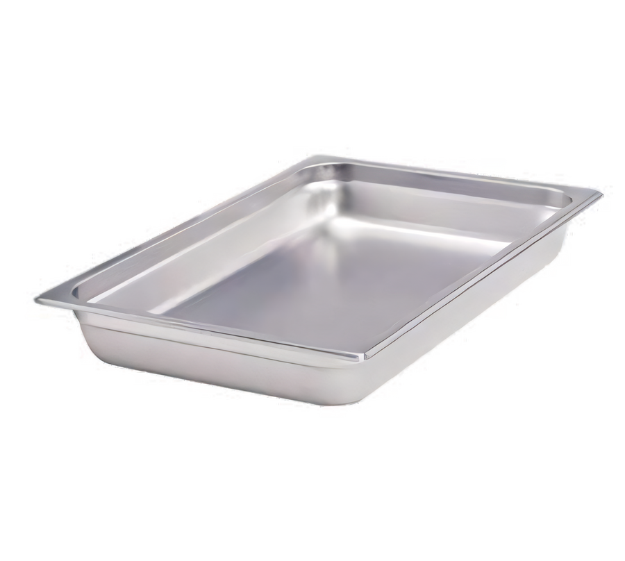 Product image #1 for Crestware Saf-T-Stak 2/3 Size Solid Stainless Steel Hotel Pan, 4 Inch Deep
