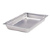 Thumbnail image #1 for Crestware Saf-T-Stak 2/3 Size Solid Stainless Steel Hotel Pan, 4 Inch Deep