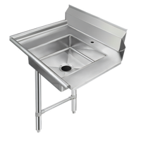 36-Inch x 30-Inch Straight Left-to-Right Soiled Dishtable with 20-Inch x 20-Inch Pre-Rinse Sink