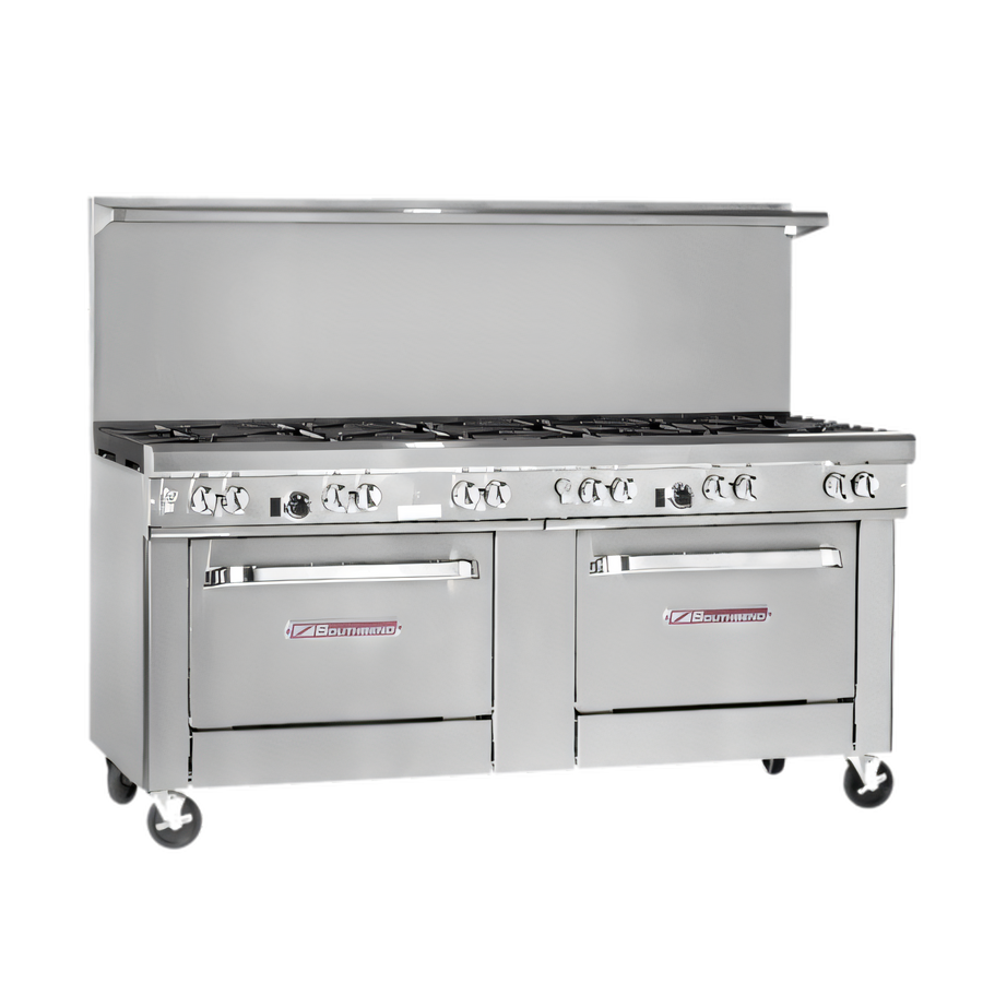 Product image #1 for Southbend Ultimate 4725DD 72-Inch Gas Restaurant Range with (6) Non-Clog, (4) Pyromax Burners, and (2) Standard Ovens