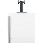 Thumbnail image #1 for Summit Commercial 24-Inch Wide ADA-Compliant White Twin Tap Wine Kegerator