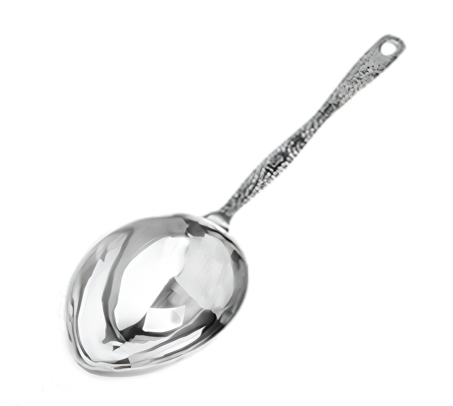 Product image #1 for American Metalcraft Hammered 1-Cup Solid Stainless Steel Portion Control Serving Spoon, 14-Inch Overall
