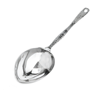 American Metalcraft Hammered 1-Cup Solid Stainless Steel Portion Control Serving Spoon, 14-Inch Overall