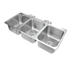 Thumbnail image #1 for Advance Tabco 3-Compartment Drop-In Sink with 16 x 20 x 12-Inch Bowls, 304 Stainless Steel, Faucet and Drain Included