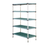 Thumbnail image #1 for MetroMax i All-Polymer Stationary Starter Shelving Unit, 48W x 18D x 63H, 4 Open Grid Shelves