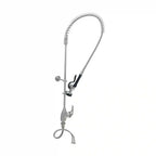 Thumbnail image #1 for T&S Brass S-2780-B Pre-Rinse Unit, single hole deck mount single lever faucet, 24” riser, 44” flexible hose with heat resistant handle, 1.15 GPM