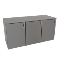 Glastender Low Profile Back Bar Dry Storage Cabinet, Three-Section, 60