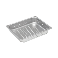Vollrath Super Pan V Perforated 1/2 Size Hotel Pan, 2-1/2-Inch Deep, 22 Gauge 300 Series Stainless Steel