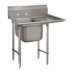 Thumbnail image #1 for Advance Tabco Regaline 9-1-24-18R 1-Compartment Stainless Steel Sink with Right-Hand Drainboard, 16 x 20 x 12-Inch Bowl