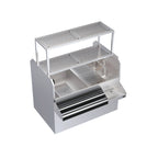 Thumbnail image #1 for Krowne Royal Series KRPT-54ALP-10 54-Inch Pass-Thru Underbar Ice Bin/Cocktail Station with 10-Circuit Cold Plate, Double Speedrail, Two Dump Sinks