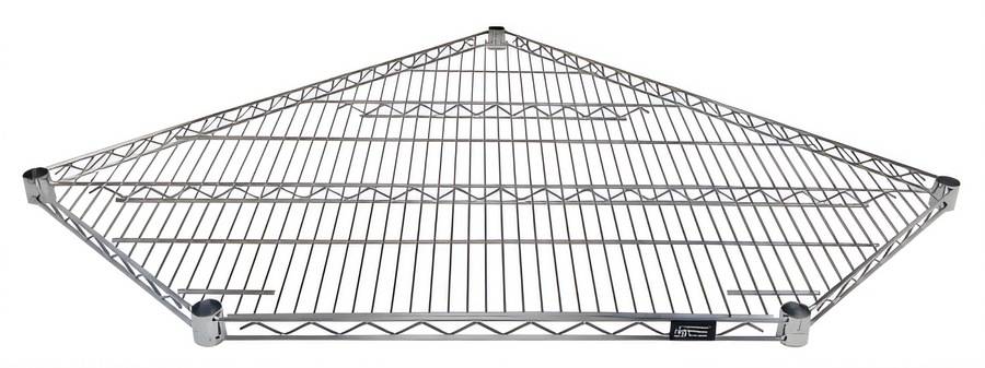 Product image #1 for Quantum 36 Inch x 18 Inch 5-Sided Chrome-Plated Wire Shelf for 18-Inch Adjacent Units