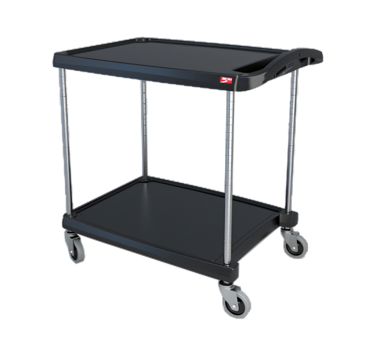 Product image #1 for Metro myCart Series 2-Shelf Polymer Utility Cart, Black