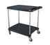 Thumbnail image #1 for Metro myCart Series 2-Shelf Polymer Utility Cart, Black