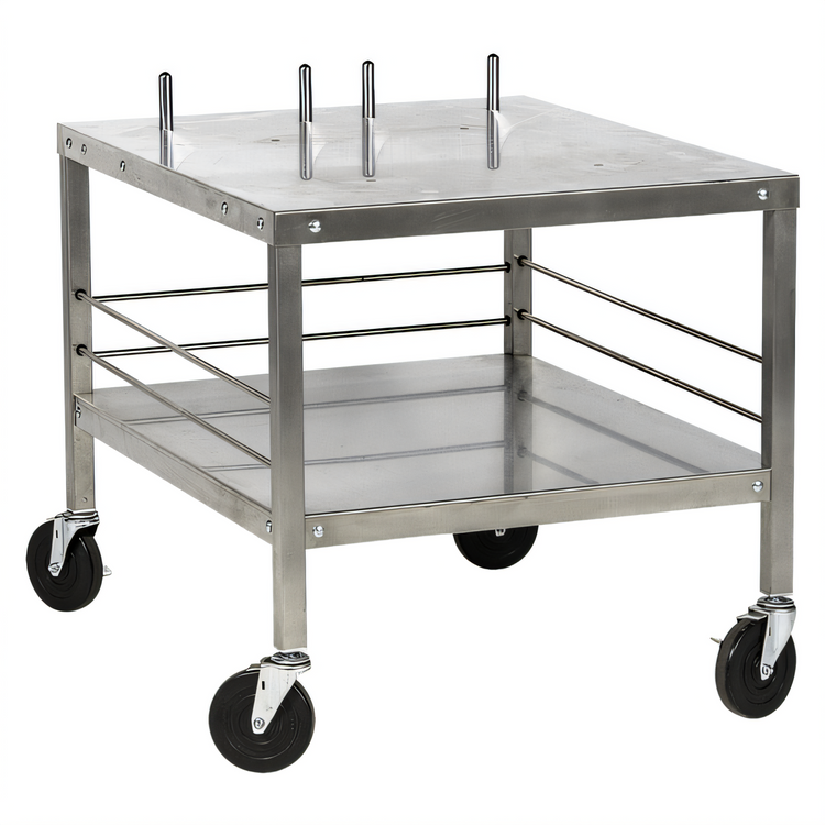 Product image #1 for Hobart Mixer Table for HL120/HL200 Mixers, 27 x 32 x 26 Inches, with Undershelf Storage and Locking Casters