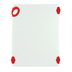 Thumbnail image #1 for Winco STATIKBoard 15 x 20 x 1/2 Inch Red Rectangular Cutting Board with Rubber Grip Hook