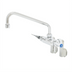 Thumbnail image #1 for T&S Brass Double Pantry Mixing Faucet with 10-Inch Swivel Spout and Adjustable Centers