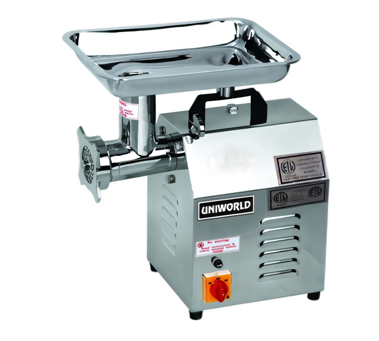 Product image #1 for Uniworld TC-12E Electric #12 Bench Meat Grinder, 250 lb. Per Hour
