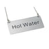 Thumbnail image #1 for Hot Water Hanging Beverage Chain Sign, Stainless Steel, 12-Inch Chain