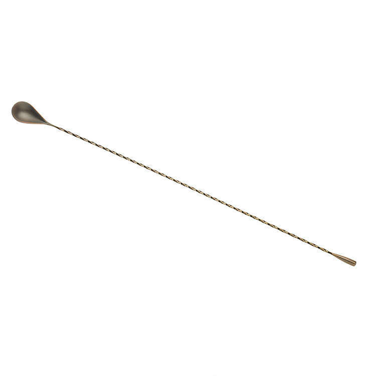 Product image #1 for Barfly Classic 19-5/8 Inch Weighted Bar Spoon with Twisted Stem, Antique Copper-Plated Finish