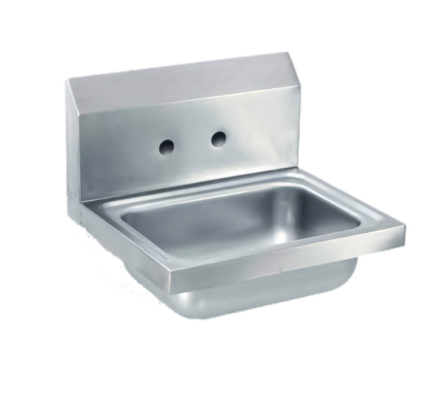 Product image #1 for Vollrath Wall-Mount 2-Hole Stainless Steel Hand Sink, 17 x 15 Inch, 5-1/2 Inch Deep Bowl