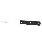 Thumbnail image #1 for American Metalcraft KNF8 5-Inch Rounded-Tip Stainless Steel Steak Knife, 10-Inch Overall, Black POM Handle, Full Tang Case of 12