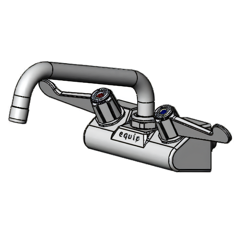 Product image #1 for equip 4-Inch Wall-Mount Mixing Faucet with 8-Inch Swing Nozzle and Wrist Action Handles