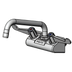 Thumbnail image #1 for equip 4-Inch Wall-Mount Mixing Faucet with 8-Inch Swing Nozzle and Wrist Action Handles