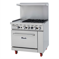 Migali Industries C-RO4B-12GL-LP Competitor Series® Gas Ranges