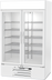Thumbnail image #1 for Beverage-Air MarketMax IQ 47-Inch 2-Section Glass Door Refrigerated Merchandiser, White, Electronic Smart Lock