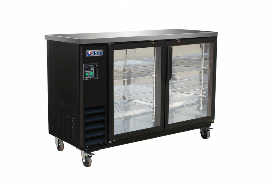 Product image #1 for IKON Refrigeration 61-Inch Back Bar Cooler with 2 Sliding Glass Doors, 14.16 Cu. Ft.