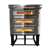 Marra Forni ELST37-36/3 Three-Deck Stackable Electric Deck Oven with 37 x 36-3/8 Inch MarraStone Hearth and Touchscreen Control