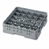 Thumbnail image #2 for Cambro Camrack 25-Compartment Full Size Glass Rack with Soft Gray Extender