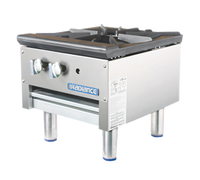 Turbo Air Radiance 18-Inch Stainless Steel Gas Stock Pot Range, Single 3-Ring Burner, 79,000 BTU