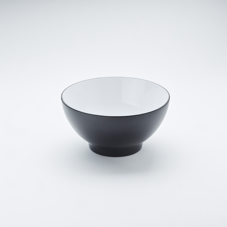 Product image #1 for American Metalcraft 85 oz Round Melamine Bowl, Black/White