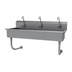 Thumbnail image #1 for Advance Tabco Multiwash Wall-Mounted Hand Wash Sink with 3 Electronic Faucets, 60-Inch 304 Stainless Steel
