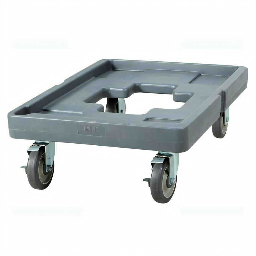 Product image #1 for Food Carrier Platform Dolly with Cargo Strap, Gray