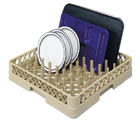Traex® Full-Size Peg Dish Rack, Open Bottom & Sidewall, 3-1/4-Inch Inside Height