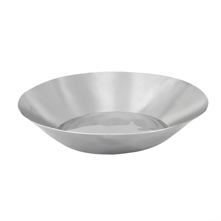 Product image #1 for Winco Round Hammered 18/8 Stainless Steel Serving/Display Tray, 8-7/8 Inch Diameter
