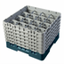 Thumbnail image #2 for Cambro Camrack® Full-Size 16-Compartment Glass Rack with 6 Extenders, Teal