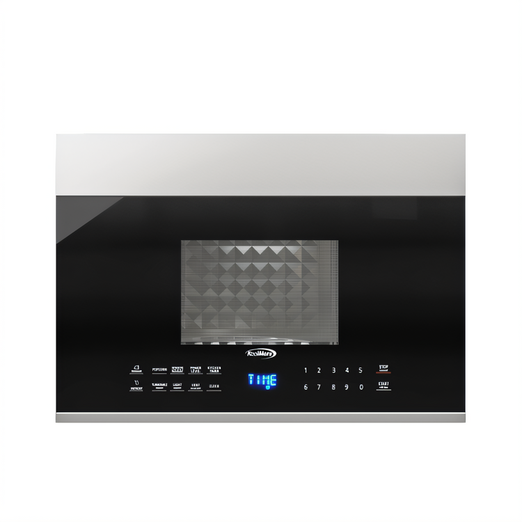Product image #1 for 1.3 Cu. Ft. Over-the-Range Microwave Oven with 300 CFM Recirculating Vent Hood, 1000W, Stainless Steel