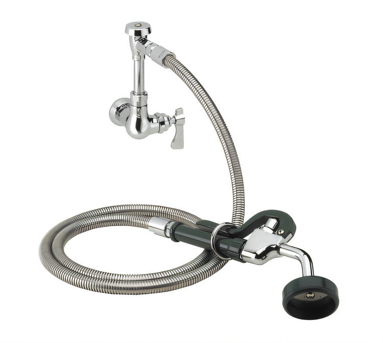 Product image #1 for Krowne Royal Series Wall-Mount Single Valve Utility Spray Assembly with 72-Inch Stainless Steel Hose