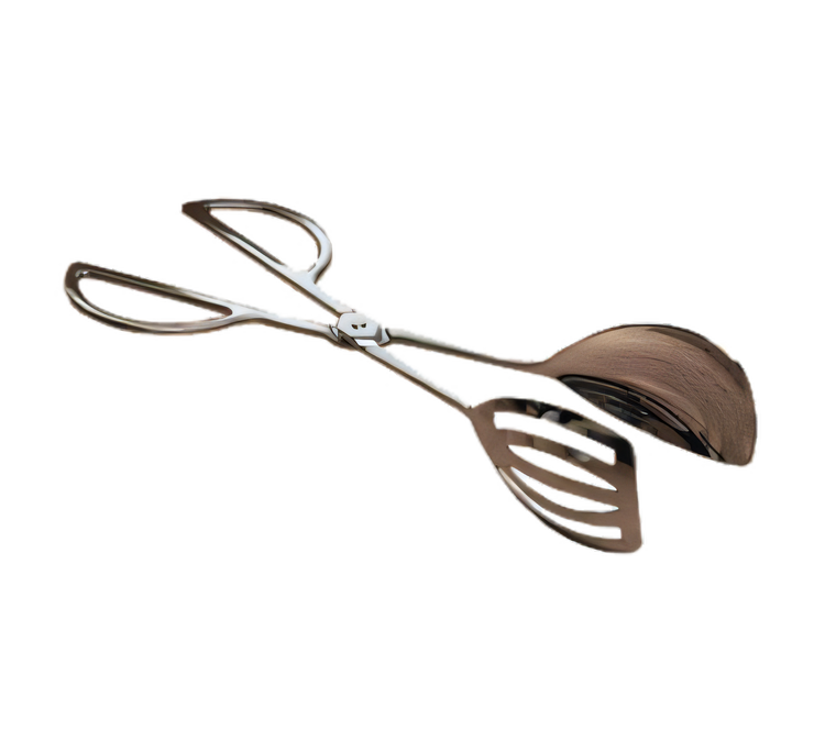 Product image #1 for 10-Inch Stainless Steel Salad Tongs with Spoon/Spatula Design